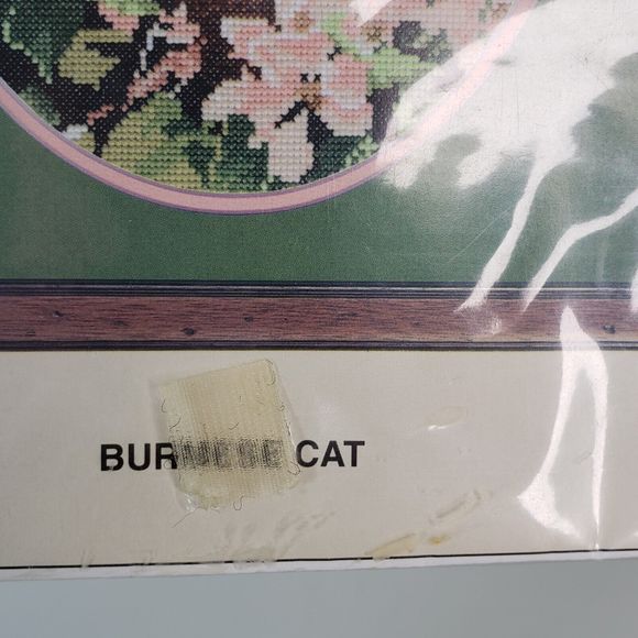New Sealed John Stubbs Counted Cross Stitch Chart Only Burmese Cat Kitten - Picture 5 of 5
